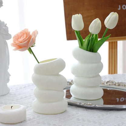 Nordic White Vase